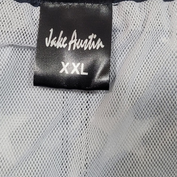 NEW Jake Austin Black & White Stars Swim Trunks Men’s XXL - Picture 5 of 6